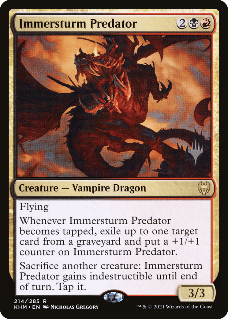 Immersturm Predator (Promo Pack) [Kaldheim Promos] Foil