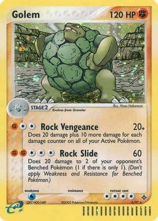 Golem  - Holofoil Dragon - Holo Rare