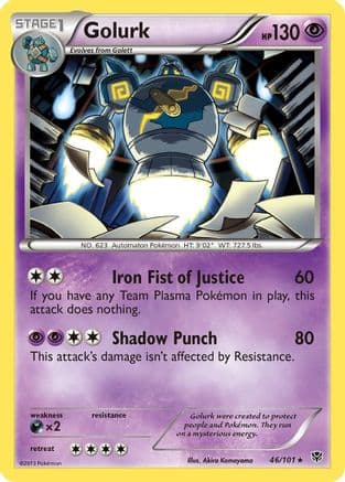 Golurk 046/101 - Plasma Blast Reverse Holofoil