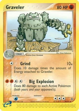 Graveler 29/097 - Dragon Reverse Holofoil