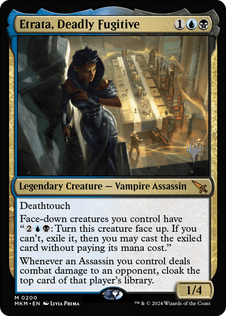 Etrata, Deadly Fugitive (Promo Pack) [Murders at Karlov Manor Promos] Foil