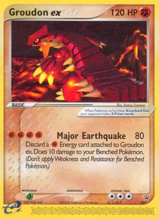 Groudon ex  (Nintendo Power Magazine) 2/40 - Nintendo Promos Holofoil