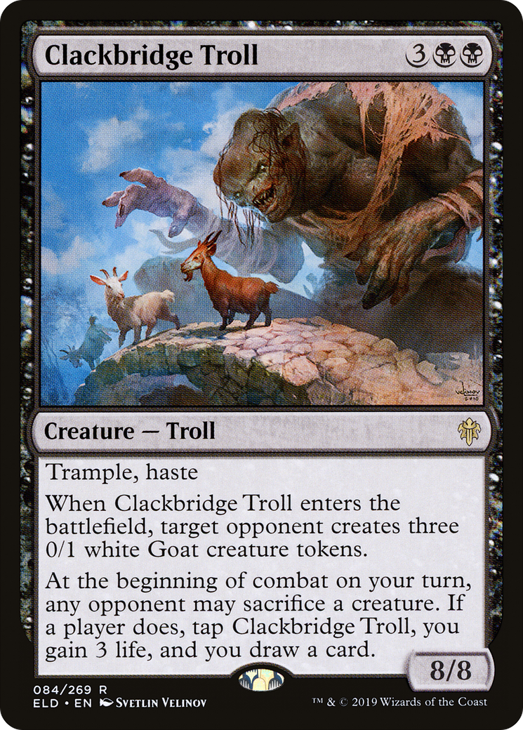 Clackbridge Troll [Throne of Eldraine] Foil