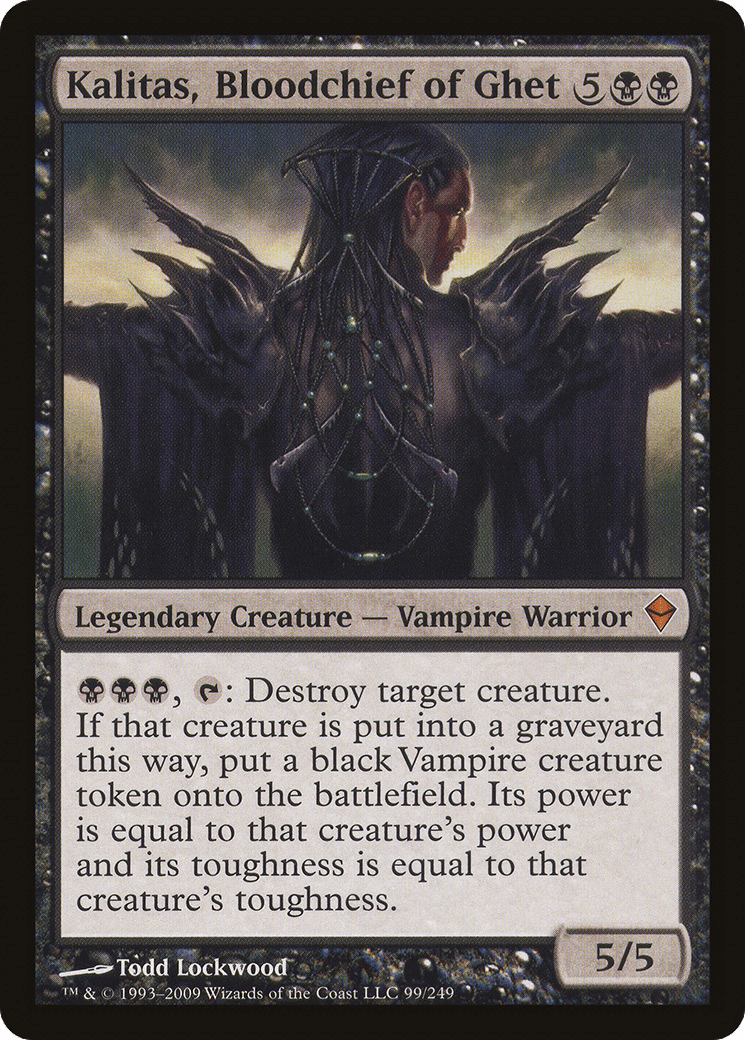 Kalitas, Bloodchief of Ghet [Zendikar] Foil