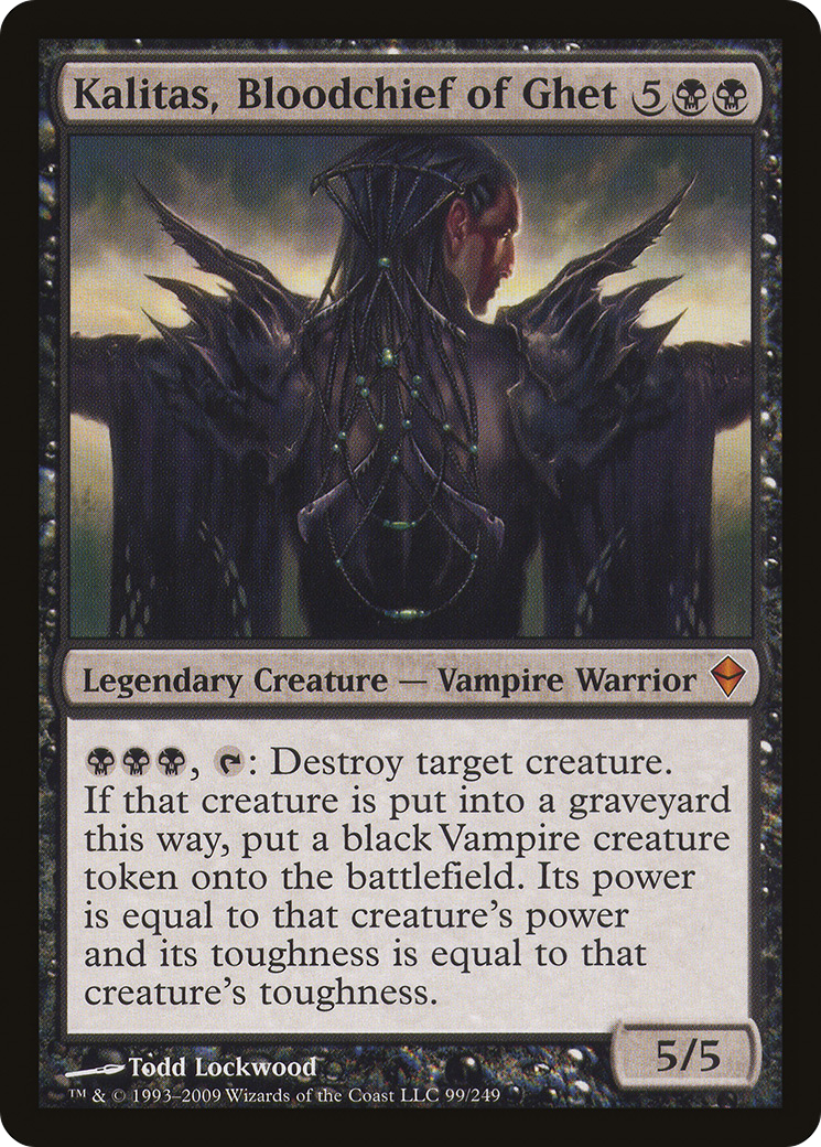 Kalitas, Bloodchief of Ghet [Zendikar] Foil