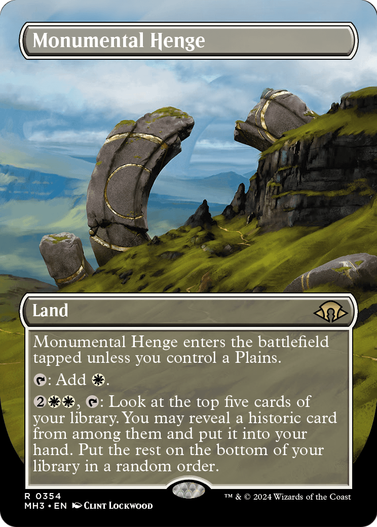 Monumental Henge (Borderless) [Modern Horizons 3] Foil