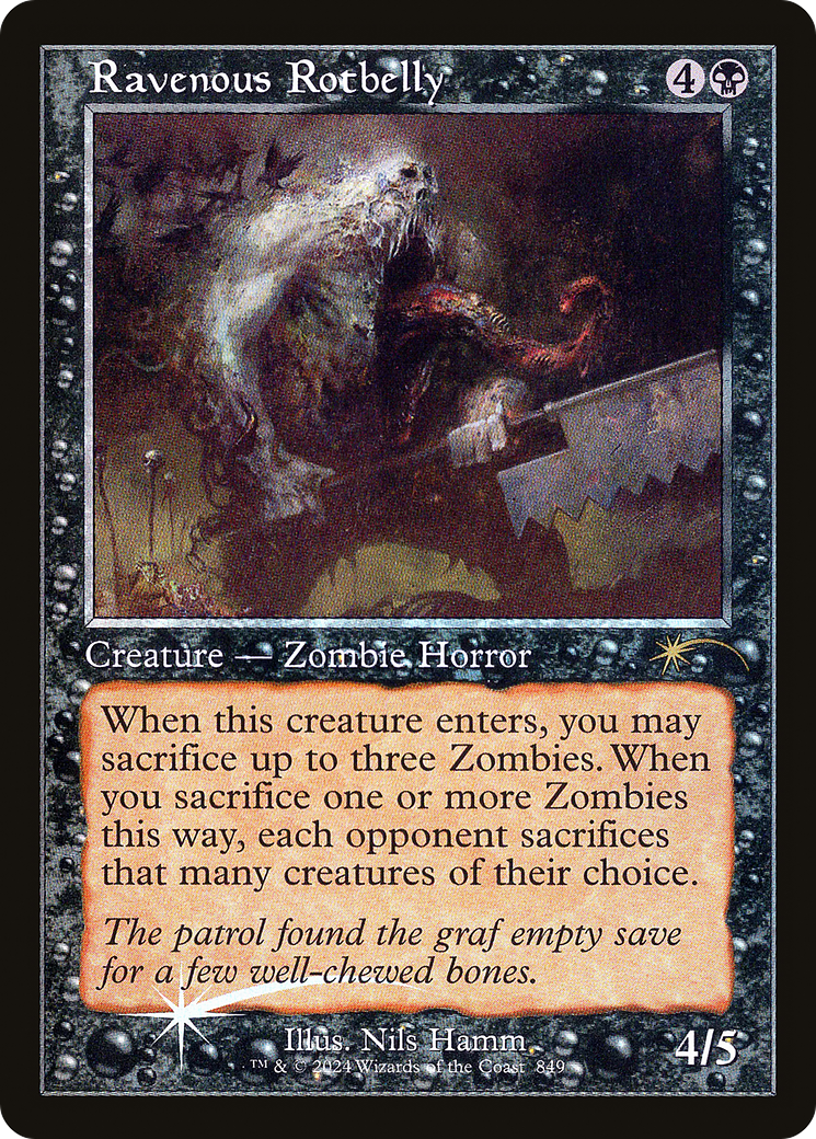 Ravenous Rotbelly (Retro Frame) (849) [Secret Lair Drop Series]  Foil