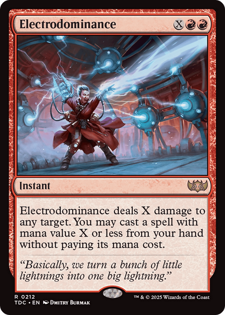 Electrodominance (212) [Commander: Tarkir: Dragonstorm]