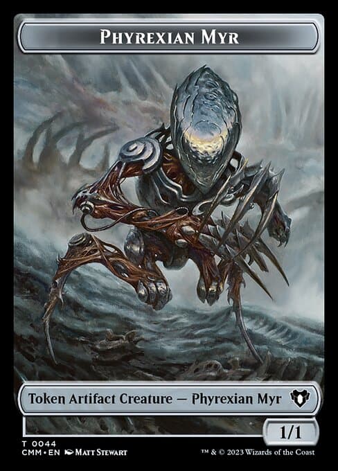 Eldrazi // Phyrexian Myr Double-Sided Token [Commander Masters Tokens] Foil