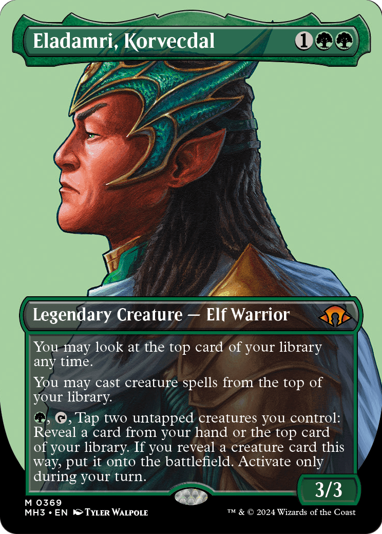 Eladamri, Korvecdal (Borderless) [Modern Horizons 3] Foil
