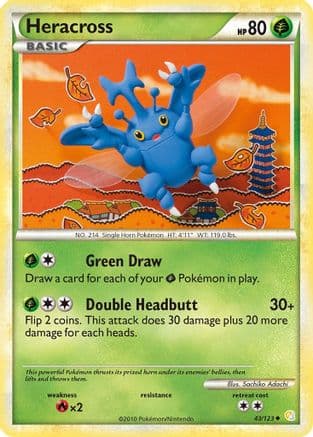 Heracross - HeartGold SoulSilver Reverse Holofoil