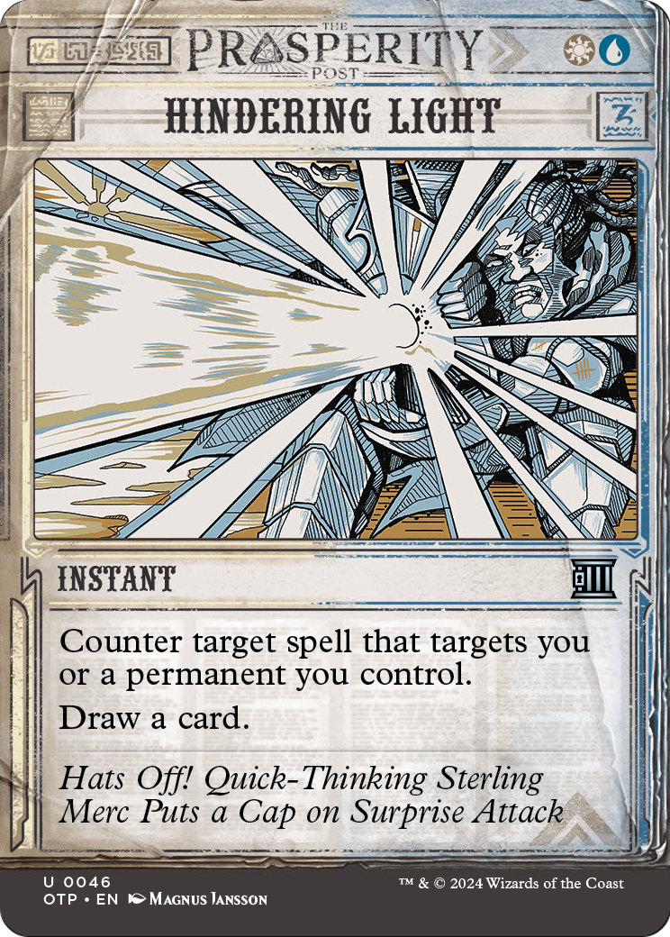Hindering Light [Outlaws of Thunder Junction: Breaking News] Foil