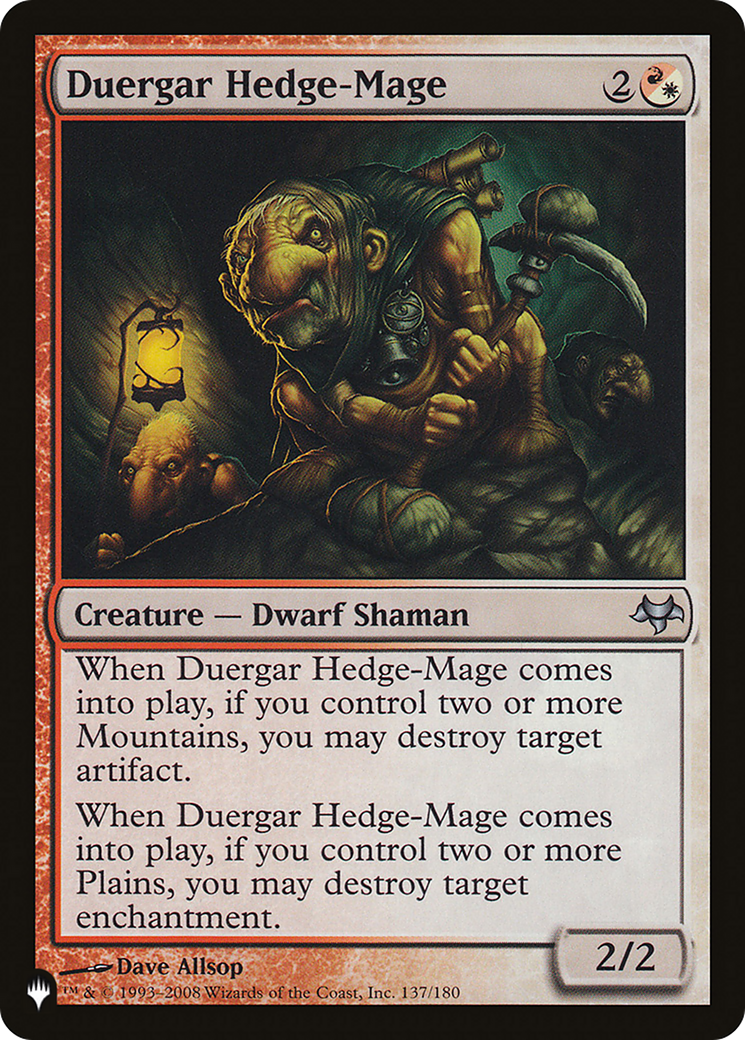 Duergar Hedge-Mage |  (EVE-137) [The List]
