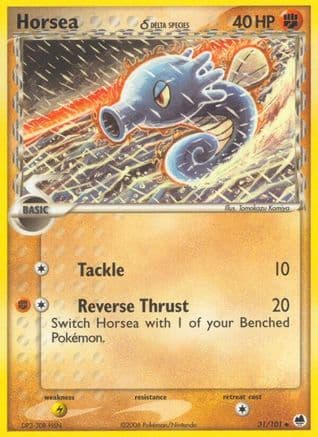 Horsea (Delta Species) 031/101 - Dragon Frontiers Reverse Holofoil