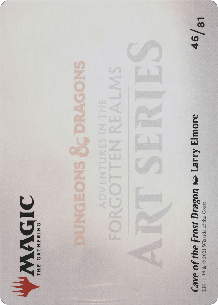 Cave of the Frost Dragon // Cave of the Frost Dragon (AAFR-046) - Adventures in the Forgotten Realms Art Series (Borderless) Foil