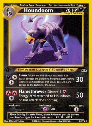 Houndoom 023/75 - Neo Discovery 1st Edition