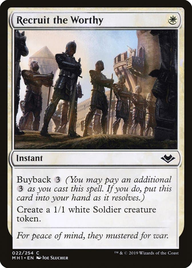 Recruit the Worthy [Modern Horizons] Foil