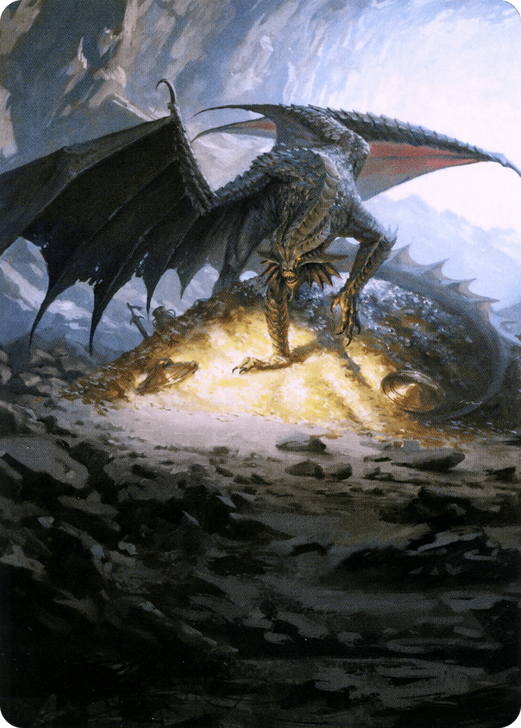 Ancient Copper Dragon // Ancient Copper Dragon (ACLB-004) - Battle for Baldur's Gate Art Series (Borderless) Foil