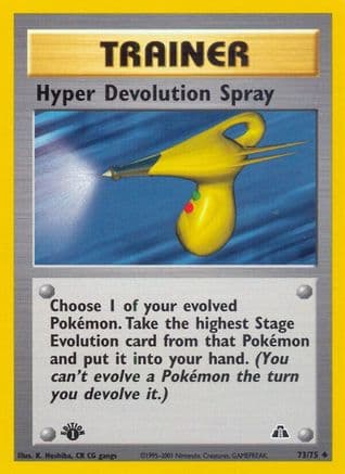 Hyper Devolution Spray 073/75 - Neo Discovery 1st Edition