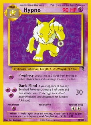 Hypno 25/110 - Legendary Collection Reverse Holofoil