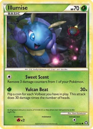 Illumise 64/102 - Triumphant Reverse Holofoil