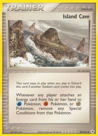 Island Cave 89/101 - Hidden Legends Reverse Holofoil