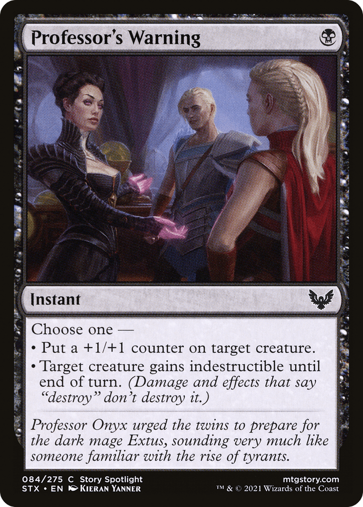 Professor's Warning [Strixhaven: School of Mages] Foil