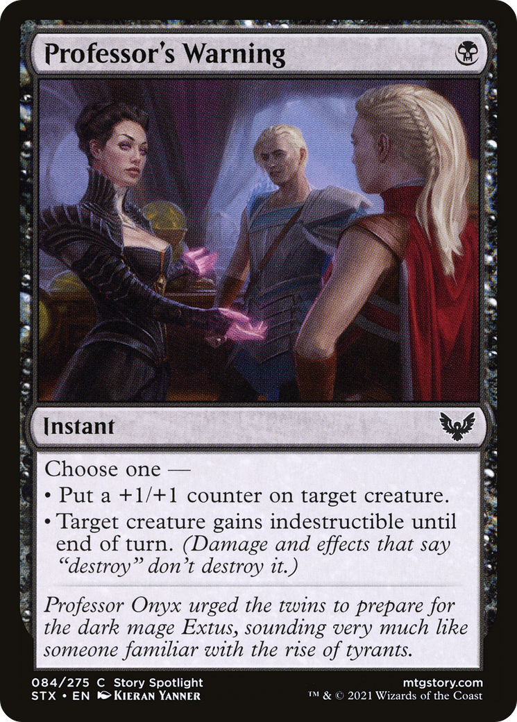 Professor's Warning [Strixhaven: School of Mages] Foil