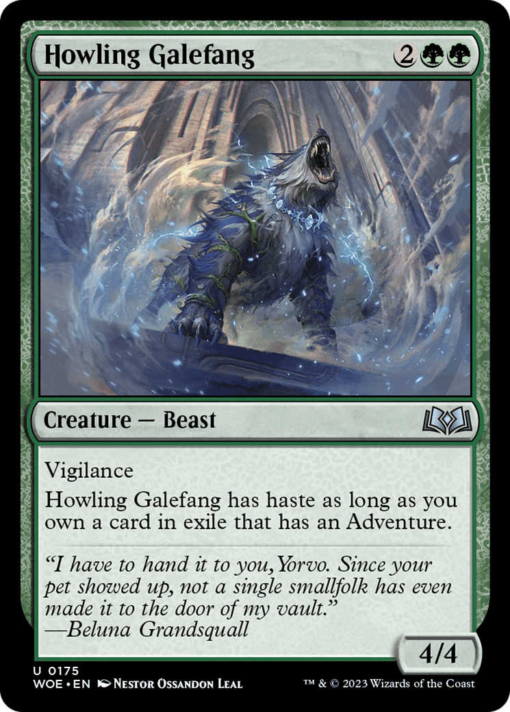 Howling Galefang [Wilds of Eldraine] Foil