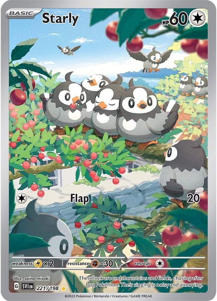 Starly 221/198 - SV01 Scarlet & Violet Base Set Holofoil