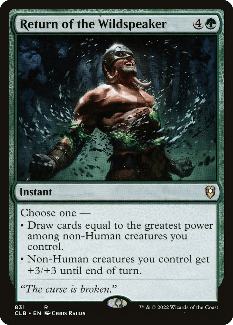 Return of the Wildspeaker [Commander Legends: Battle for Baldur's Gate]