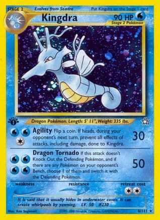 Kingdra 008/111 - Neo Genesis 1st Edition Holofoil