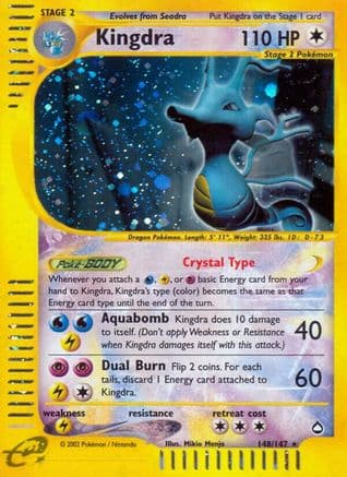 Kingdra 148/147 - Aquapolis Reverse Holofoil