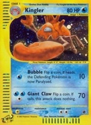 Kingler 15/165 - Expedition Reverse Holofoil