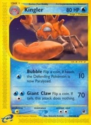 Kingler 50/165 - Expedition Reverse Holofoil
