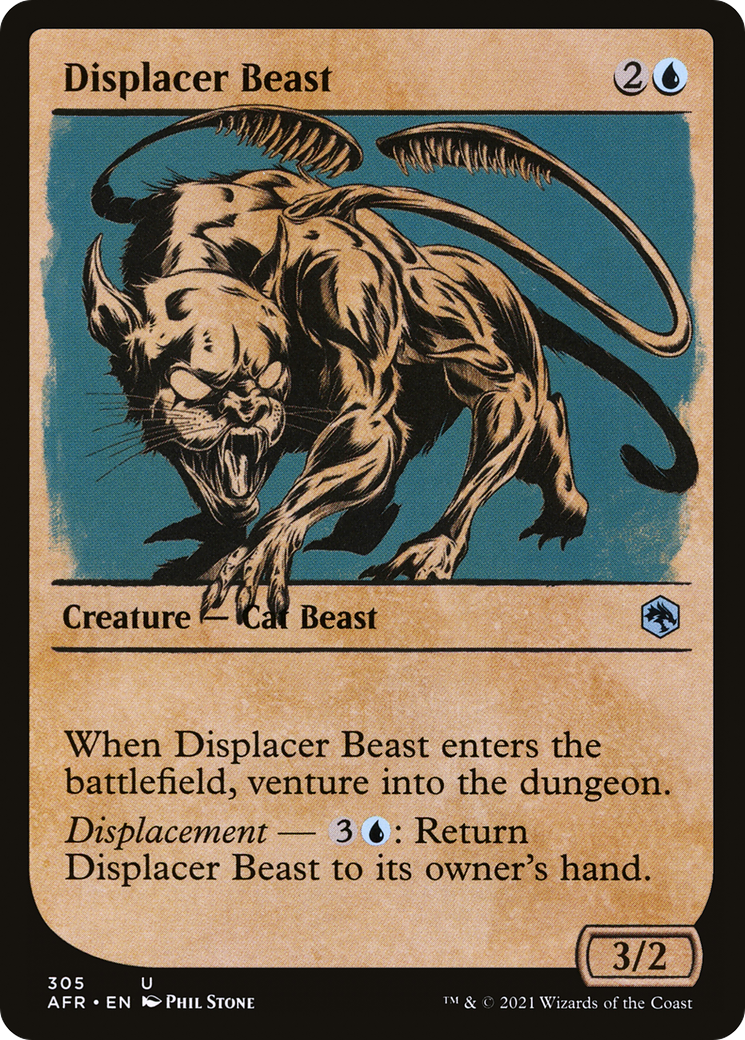 Displacer Beast (Showcase) [Dungeons & Dragons: Adventures in the Forgotten Realms] Foil