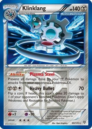 Klinklang (Team Plasma) 90/135 - Plasma Storm Reverse Holofoil