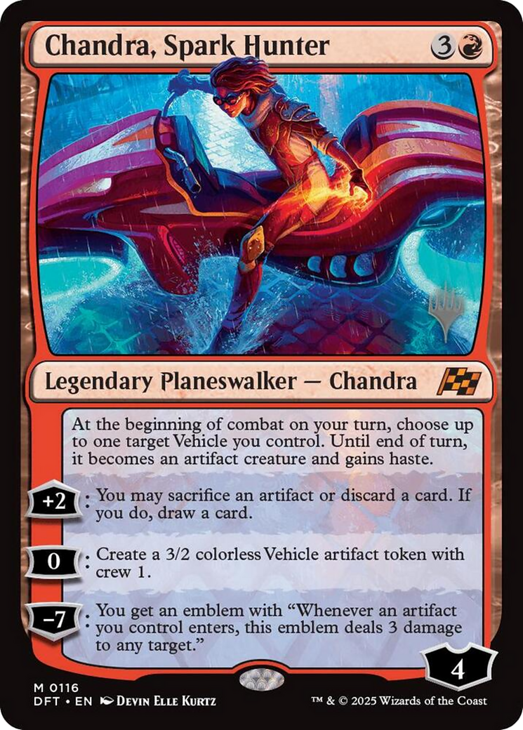 Chandra, Spark Hunter (116) [Promo Pack: Aetherdrift]  Foil