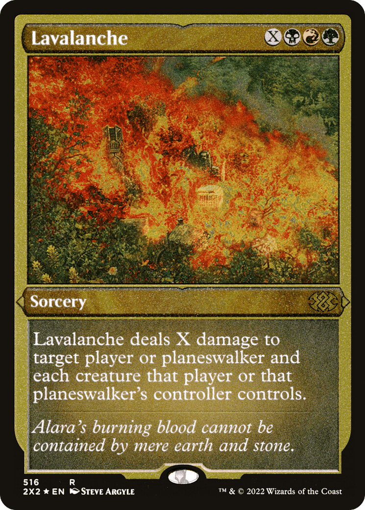 Lavalanche (Foil Etched) |  Foil (516) [Double Masters 2022]