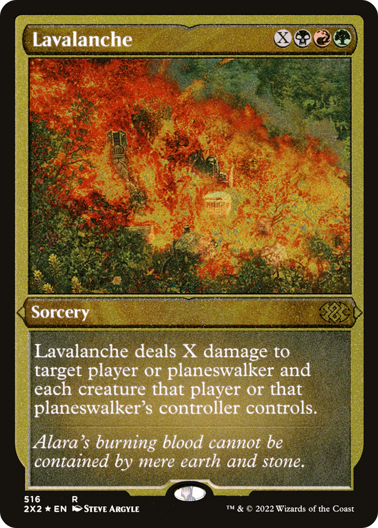 Lavalanche (Foil Etched) |  Foil (516) [Double Masters 2022]