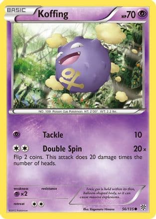 Koffing 56/135 - Plasma Storm Reverse Holofoil