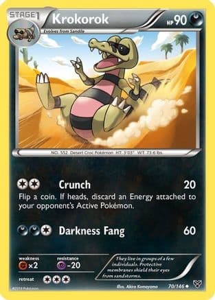 Krokorok 70/146 - XY Base Set Reverse Holofoil