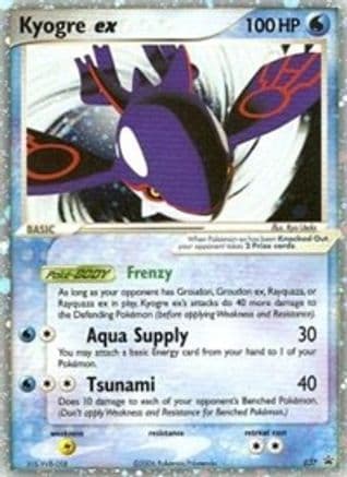 Kyogre ex  (EX Collector's Tins) 37/40 - Nintendo Promos Holofoil