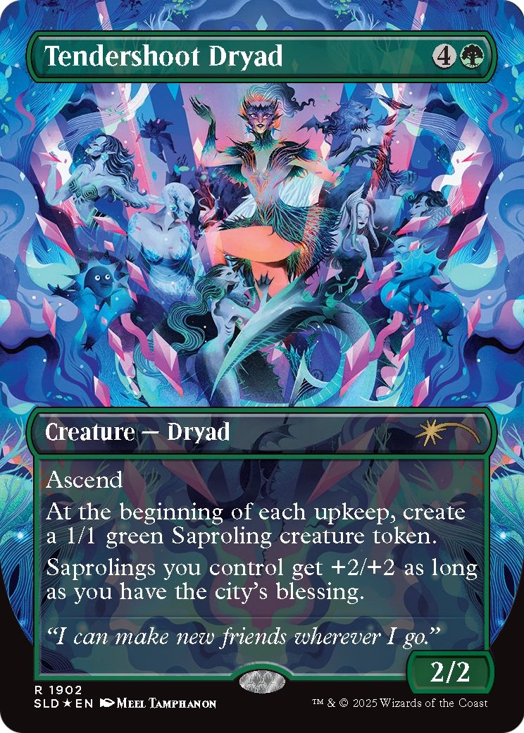 Tendershoot Dryad (Double Rainbow Foil) (1902) [Secret Lair Drop Series]  Foil