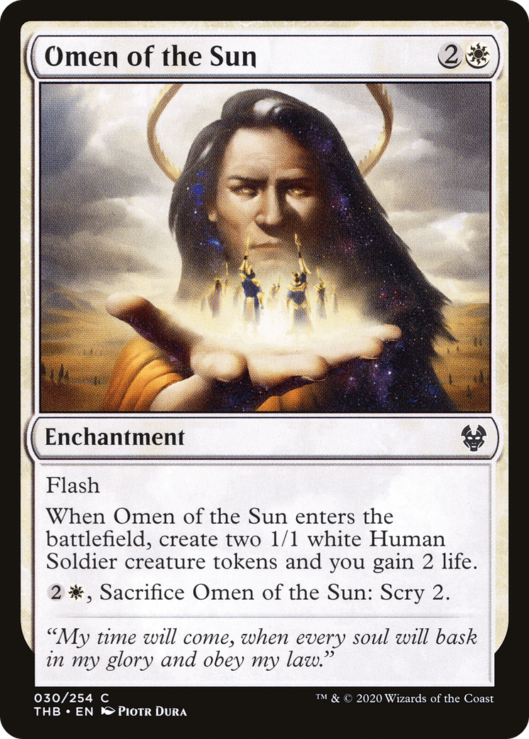 Omen of the Sun [Theros Beyond Death] Foil
