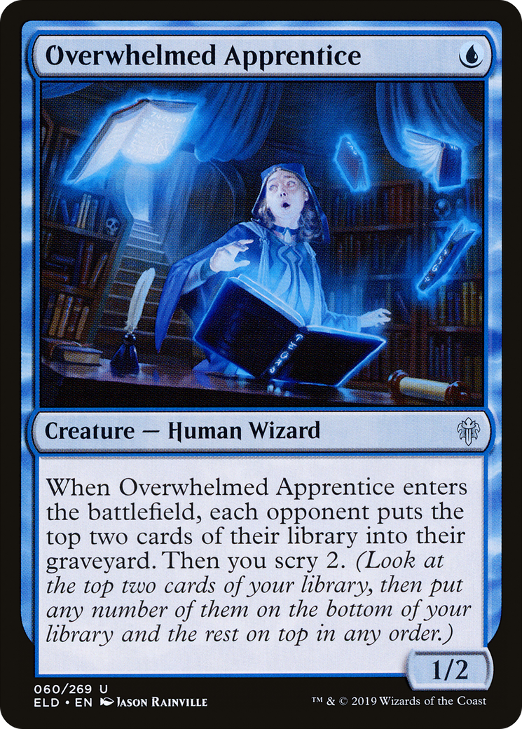 Overwhelmed Apprentice [Throne of Eldraine] Foil
