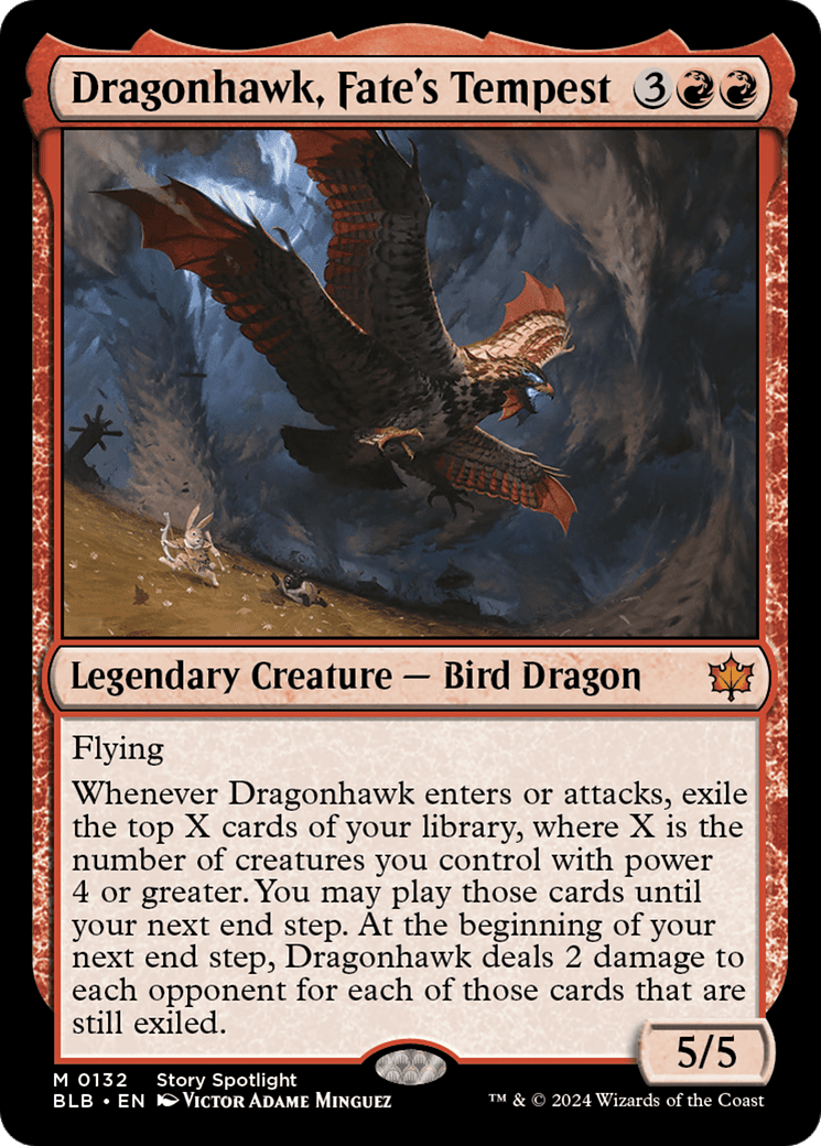 Dragonhawk, Fate's Tempest [Bloomburrow] Foil