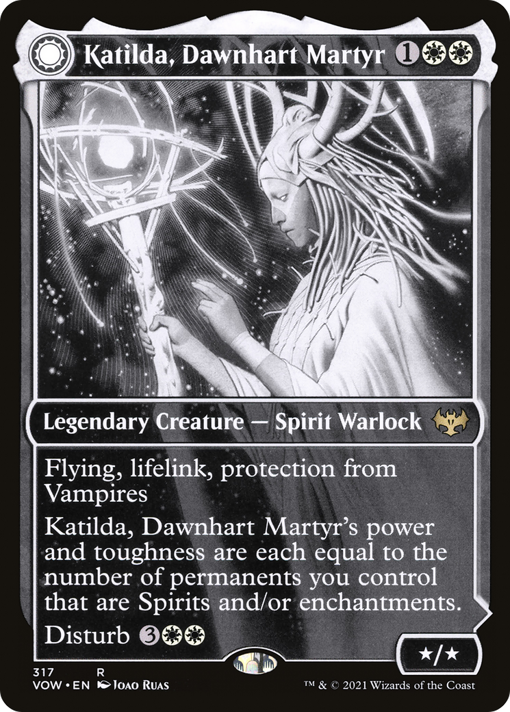 Katilda, Dawnhart Martyr // Katilda's Rising Dawn (Showcase Eternal Night) [Innistrad: Crimson Vow] Foil