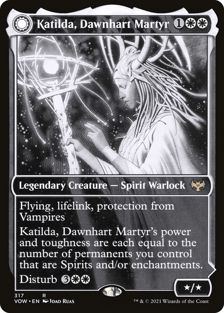 Katilda, Dawnhart Martyr // Katilda's Rising Dawn (Showcase Eternal Night) [Innistrad: Crimson Vow] Foil
