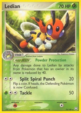Ledian 023/109 - Team Rocket Returns Reverse Holofoil